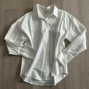 NWOT Francesca's Collections White Button Down Top
